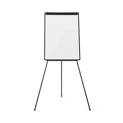 Afbeelding van Bi Office Flipover Met Uitschuifbare Poten, Niet Magnetisch Bordoppervlak, Zwarte Omlijsting, Afmeting Bord A1 600 x 850 mm