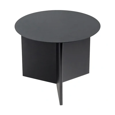 Afbeelding van Hay Slit Table Round bijzettafel 45 cm Zwart