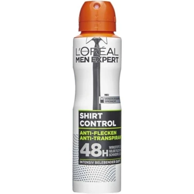 Afbeelding van L&#039;Oréal Men Expert Lichaamsverzorging, anti vlekken deospray voor mannen met intens verkwikkende geur, tot 48 uur frisheid, shirt control, 6 x 150 ml