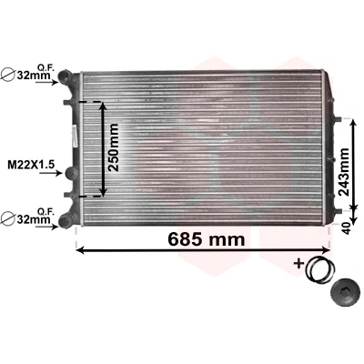 Afbeelding van Van Wezel Radiateur 76002006