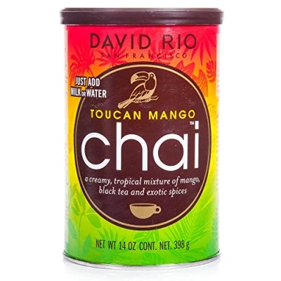 Afbeelding van David Rio Toucan Mango Chai Tea kruidentheemengsel, 2 x 398 g