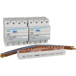 Afbeelding van Hager Vision uitbreidingset 2x aardlekschakelaar 4P 40A 30mA kl.A