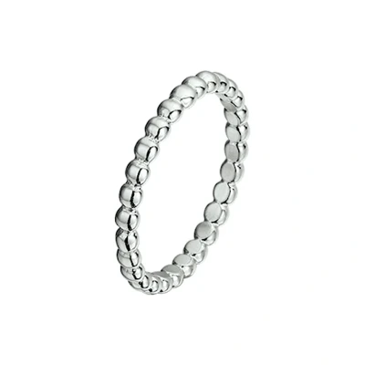 Afbeelding van Zilver Gerhodineerde Aanschuifring bolletjes 1332457 16.50 mm (52)