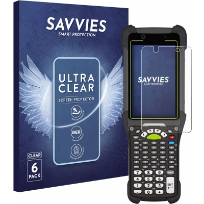 Afbeelding van Savvies Screenprotector voor Zebra MC9400 Folie Beschermfolie transparant (6 Stuks)