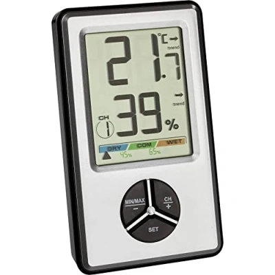 Afbeelding van TFA Dostmann 30.5045.54 digitales thermo hygrometer Draadloze en Wit