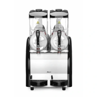 Afbeelding van Hendi Slush machine 2x12L, Polycarbonaat, Zwart, 52(b)x47(d)x81(h)cm, 274224