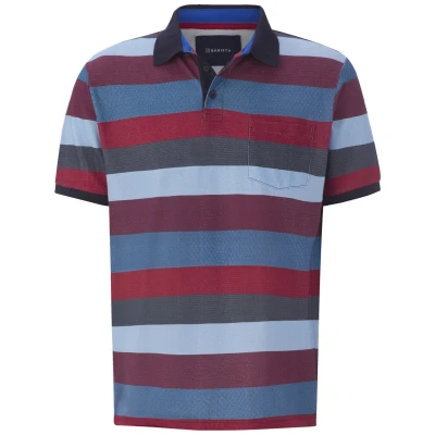 Afbeelding van Babista Poloshirt, Heren, Maat: Medium, Rot gestreift