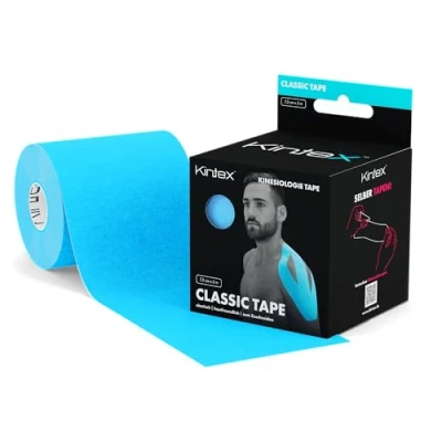 Afbeelding van Kintex Kinesiologie Tape, kinesiotape extra breed, blauw (7,5 cm x 5 m)