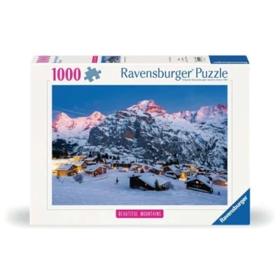 Afbeelding van Ravensburger Puzzle 12000254 Berner Oberland, Mürren 1000 Teile Puzzle, Beautiful Mountains Kollektion, für Erwachsene und Kinder ab 14 Jahren: