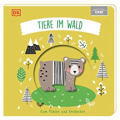 Afbeelding van Meine ersten Tiere. Tiere im Wald: zum Fühlen und Entdecken. Pappbilderbuch mit Guckloch Cover Tierformen Berühren, Begreifen Staunen für Babys ab 6 Monaten