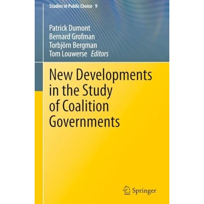 Afbeelding van Studies in Public Choice New Developments the Study of Coalition Governments