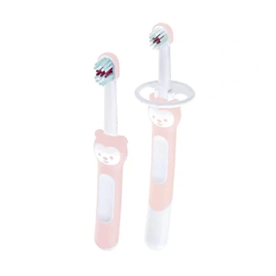 Afbeelding van MAM Leren poetsen set 5+ maanden, roze