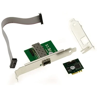 Afbeelding van KALEA INFORMATIQUE M2 M.2 NGFF E A Key SFP Fibre Gigabit LAN Ethernet 10 1000 Mbps met Intel WGI210AS chipset