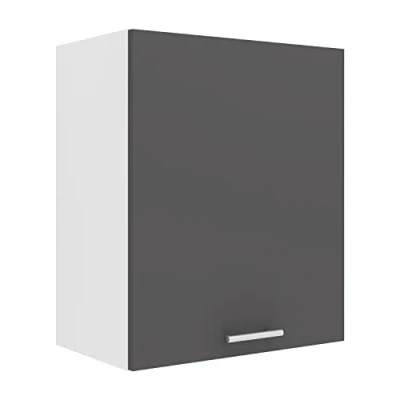 Afbeelding van Esilo keuken bovenkastje 50 cm 1 deurwit, grijs.