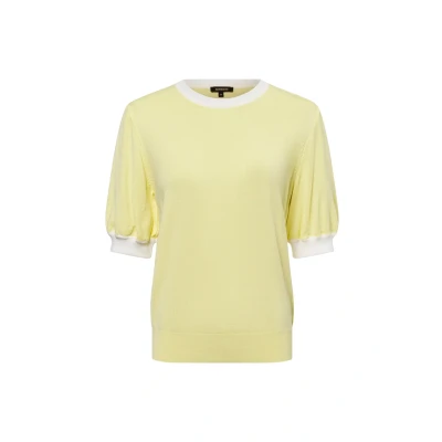 Afbeelding van More &amp; Tshirt basic, Dames, Maat: 40, Zitrone