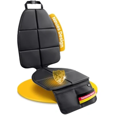 Afbeelding van KØKØ Design® Gudrun Kinderstoelonderlegger, ISOFIX compatibel, autostoelbeschermer incl. rugleuningbescherming, geschikt voor elk kinderzitje en elke auto, achterbank kinderen