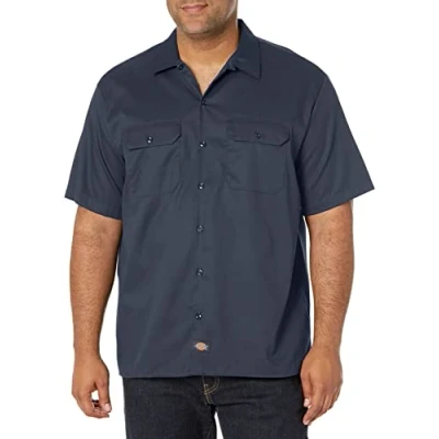 Afbeelding van CHEROKEE Werkshirt met korte mouwen voor heren camisa Trabajo Cortaال ب ل بااال رررررررل takurzarm Arena beitshemd overhemd knopen, Donkere marine, M