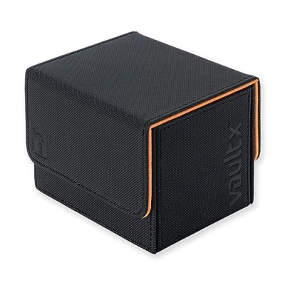 Afbeelding van Vault X Exo Tec® Modulaire Sideloading Deck Box module voor 100+ TCG kaarten, afneembaar magneetdeksel, geschikt commandant en standaard verzamelkaarten (zwart/elektrisch oranje)