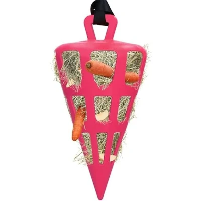 Afbeelding van Hay Slowfeeder Fun&amp;Flex Wortel Ø 22 CM hooi voor paarden Geschikt grazende dieren Tegen stalververling Bevordert de gezondheid Tot 1 kg Oranje