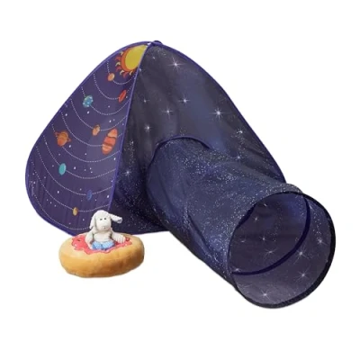 Afbeelding van Relaxdays speeltent pop up kindertent met tunnel ruimte motief tent kinderen