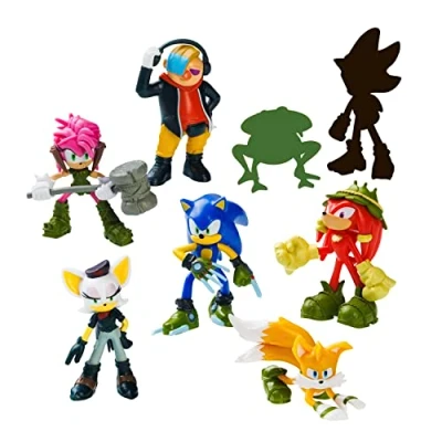 Afbeelding van Bizak Sonic Prime 64112004 1 Set van 8 figuren, 6,5 cm hoog, in luxe box, inclusief 2 exclusieve verrassingsfiguren, assortiment