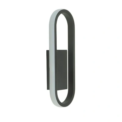 Afbeelding van Moderne Design Wandlamp 1 Lichts Zwart Anello