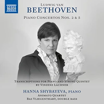 Afbeelding van Hanna Shybayeva Bas Vliegenthart Animato Strin Piano Concertos Nos. 2 And 5 &#039;Emperor&#039; (CD)