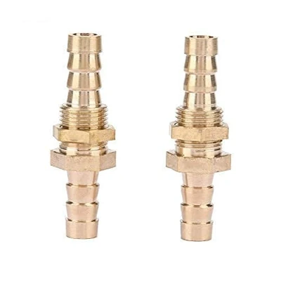 Afbeelding van 2 Stks Slang Barb Messing Schot Pijp Montage Koppeling Connector Adapter voor Aansluiting (10mm)