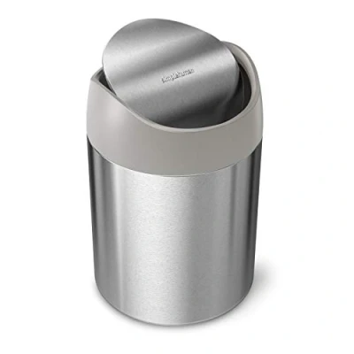 Afbeelding van Tafelafvalemmer simplehuman Mini Can Zilver 1,5L