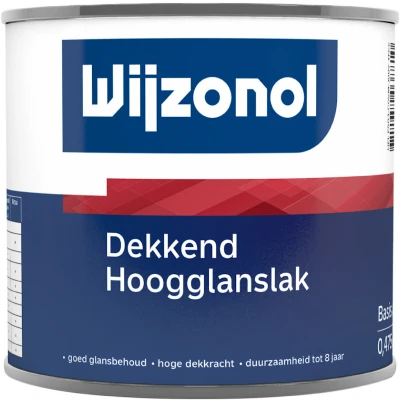 Afbeelding van Wijzonol Dekkend Hoogglanslak 0,5 liter Houtverf
