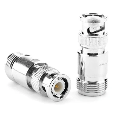 Afbeelding van Akozon Type N naar BNC adapter 2 delig. bus stekker RF connector coaxiale test converter
