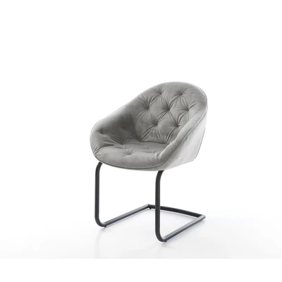 Afbeelding van sledemodel Gaio Flex rond zwart fluweel grijs