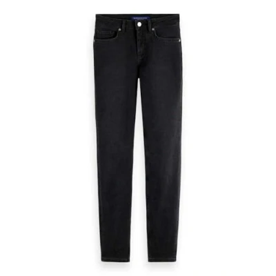 Afbeelding van Scotch &amp; Soda Core Bohemienne Mid Rise Skinny Black Coast Jeans voor dames, 3049, 27W x 32L