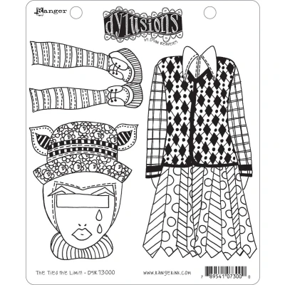 Afbeelding van Dylusions cling mount stamp set the ties limit!