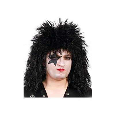 Afbeelding van Fiestas Guirca pruik Rock star Carnaval accessoires Pruiken