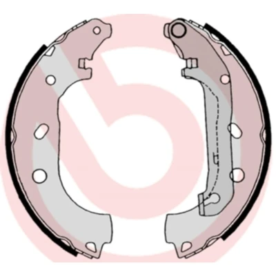 Afbeelding van Brembo Remschoen set S 24 539