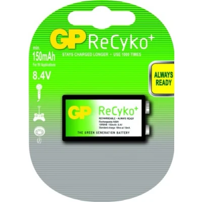 Afbeelding van GP batteries Rechargeable 15R8HCB