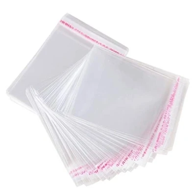 Afbeelding van Zakjes 200 500 1000 stuks plastic zak zelfklevende afsluitbare verpakking film cellofaan polypropyleen adhesie sluiting (1000, 9 x 15 cm)