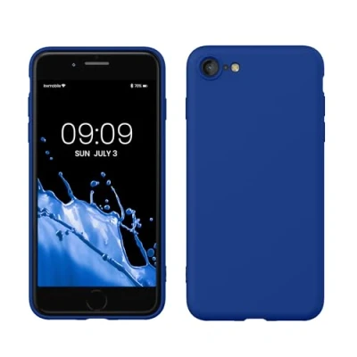 Afbeelding van kwmobile telefoonhoesje geschikt voor Apple iPhone SE (2022) / (2020) 8 7 Hoesje smartphone Back cover in Baltisch blauw