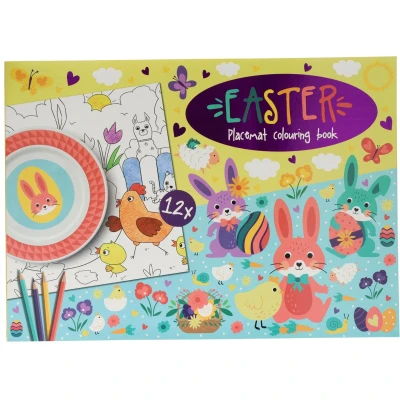 Afbeelding van Placemats Kleurboek Pasen, 12st.