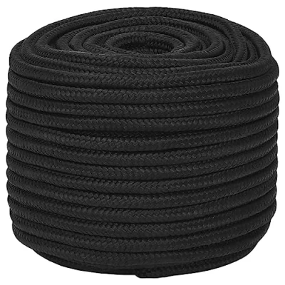 Afbeelding van vidaXL Boottouw 12 mm 25 m polypropeen zwart