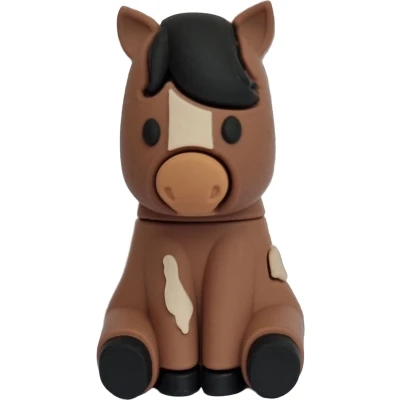 Afbeelding van Paard Usb Stick 16 GB Origineel verjaardag cadeau idee voor vrouwen, vriendin, tiener paarden meisjes of paardenliefhebber bruin