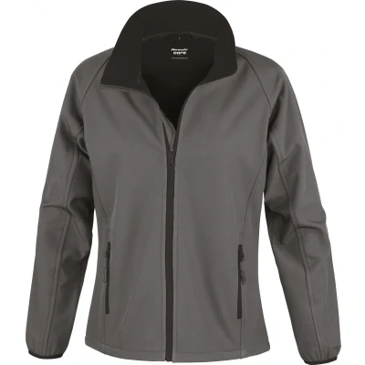 Afbeelding van Result Core Ladies Printable Soft Shell R231F CHARCOAL / BLACK L