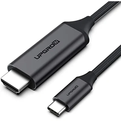 Afbeelding van UPGROW USB C naar HDMI kabel 4FT 4K @60Hz Type kabel, voor MacBook Pro, Air, iPad iMac Chromebook Pixel