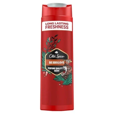 Afbeelding van Old Spice Bearglove Douchegel en shampoo voor mannen, verpakking van 6 stuks (6 x 400 ml)