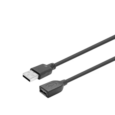 Afbeelding van VivoLink PROUSBAAF15 15m USB A Mannelijk Vrouwelijk Zwart, Transparant kabel