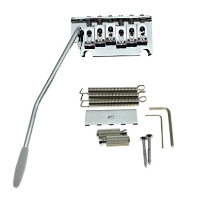 Afbeelding van KAISH Chrome 2 Point ST Strat Style Gitaar Tremolo Bridge Locking System