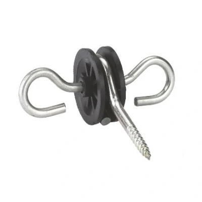 Afbeelding van Ako Poortgreep Insulator, Galvanised, 2 Hooks, 10st.