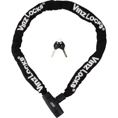 Afbeelding van VINZ Olympus Kettingslot / Fietsslot met Vaste Kop 8mm 90cm