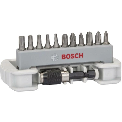 Afbeelding van Bosch Accessoires Sets Prof (11 delige set schroefbit inclusief bithouder PH1 PH2 PH3/ PZ1 PZ2 PZ3/ T10 T15 T20 T25 T30, 25 mm) 2607017578